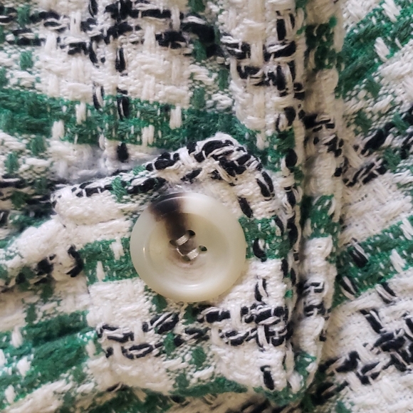 Final price๐1 S left๐HP๐๐ฅNew boutique Green Plaid knitted jacket - Picture 9 of 13